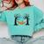 Skeleton Reading Book In Hammock Halloween Reader Comfort Colors Sweatshirt Butter