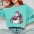 Snowman Reading Book Lovers Christmas Bookworm Librarian Comfort Colors Sweatshirt Butter