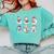 Snowman Reading Book Santa Christmas Bookish Teacher Comfort Colors Sweatshirt Butter