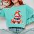 Snowman Reading Books Lovers Christmas Librarian Bookworm Comfort Colors Sweatshirt Butter
