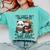 Teacher Bookworm Book Lover Panda Reading Book Librarian Tee Comfort Colors Sweatshirt Butter