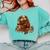 Turkey Reading Books Fall Season Thanksgiving Teacher Book Comfort Colors Sweatshirt Butter