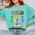 Wild About Reading Books Reader Bookworm Animals Book Lover Comfort Colors Sweatshirt Butter