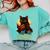 Wizard Cat Reading a Book While Crocheting Comfort Colors Sweatshirt Butter Wizard Cat Reading a Book While Crocheting Comfort Colors Sweatshirt Butter