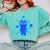Yk2 Grunge Earthy Blue Cat With Stars Tomboy 90s Nostalgia Comfort Colors Sweatshirt Butter
