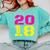 2018 Big Neon Numbers For The New Year Or Graduation Comfort Colors Sweatshirt Chalky Mint