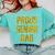 2018 Senior Dad High School Graduation Party SEN18R T Shirt Comfort Colors Sweatshirt Chalky Mint