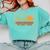 2025 Graduation Highschool Senior Sunset Comfort Colors Sweatshirt Chalky Mint