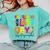 2025 Last Day Of School Autograph Kindergarten Graduation Comfort Colors Sweatshirt Chalky Mint