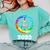 2033 Graduation Class Year Tie Dye Peace Sign Comfort Colors Sweatshirt Chalky Mint