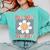 3rd Grade Graduation Cute Groovy Last Day Of Third Grade Comfort Colors Sweatshirt Chalky Mint