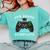 4th Grade Level Complete Gamer 4 Grade Graduation Comfort Colors Sweatshirt Chalky Mint