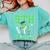 5th Grade Graduate Dinosaur Dab Graduation School Comfort Colors Sweatshirt Chalky Mint