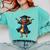 African American Woman Girl Graduation Class Comfort Colors Sweatshirt Chalky Mint