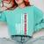 American Flag Loner Geeks Antisocial For Introvert Pride Comfort Colors Sweatshirt Chalky Mint