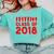 & Red Class Of 2018 Senior Graduation T Shirt Comfort Colors Sweatshirt Chalky Mint