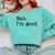 Antisocial Nah I'm Good Introvert Sarcastic Saying Comfort Colors Sweatshirt Chalky Mint