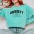 Anxiety University Anxious Antisocial Introvert Comfort Colors Sweatshirt Chalky Mint