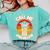 Bachelor Graduation For University Degree Party Llama Comfort Colors Sweatshirt Chalky Mint