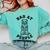 Bad At People Ferret Introvert Saying Slogan Comfort Colors Sweatshirt Chalky Mint