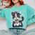 Border Collie Dog Lover Cute Anime School Graduation Men Women Kids Comfort Colors Sweatshirt Chalky Mint