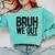 Bruh We Out 4th Graders Fourth Grade Graduation Class 2026 Comfort Colors Sweatshirt Chalky Mint
