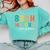 Bruh We Out 5th Graders Fifth Grade Graduation Comfort Colors Sweatshirt Chalky Mint