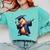 Capybara Graduation Dabbing Capy Wearing Graduate Gown Comfort Colors Sweatshirt Chalky Mint