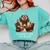 Cat Lover I'd Rather Be Home With My Cats Introvert Cozy Comfort Colors Sweatshirt Chalky Mint