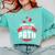 I Chose The Psycho Path School Graduation Comfort Colors Sweatshirt Chalky Mint