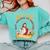 Christian Jesus Religious Sayings Catholic Introvert Comfort Colors Sweatshirt Chalky Mint