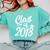 Class Of 2018 Graduation Cap Trendy Cute Comfort Colors Sweatshirt Chalky Mint