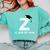 Class Of 2018 Last Name Letter Z Graduation Comfort Colors Sweatshirt Chalky Mint