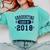 Class Of 2018 Shirts For Seniors Graduation Comfort Colors Sweatshirt Chalky Mint