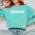 Class Of 2019 Graduation Senior School Student T-Shirt Comfort Colors Sweatshirt Chalky Mint