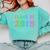 Class Of 2019 High School Graduation Date Graduate Comfort Colors Sweatshirt Chalky Mint