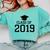 Class Of 2019 Shirt Graduation Gift Comfort Colors Sweatshirt Chalky Mint