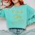 CLASS Of 2021 Gold Bokeh Confetti Fun Graduation Comfort Colors Sweatshirt Chalky Mint