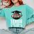 Class Of 2024 Graduation Senior Football Mom 2024 Comfort Colors Sweatshirt Chalky Mint