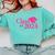 Class Of 2024 Pink For Girls And Women Graduation Comfort Colors Sweatshirt Chalky Mint