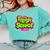 Class Of 2024 Senior Fresh Retro 90s TV Style Graduation Comfort Colors Sweatshirt Chalky Mint