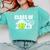 Class Of 2025 Graduation Senior Tennis Player Comfort Colors Sweatshirt Chalky Mint