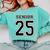Class Of 2025 High School Senior 25 On Back Graduation Comfort Colors Sweatshirt Chalky Mint