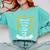 Class Of 2025 Senior Graduation Cross Quote Faith In God Comfort Colors Sweatshirt Chalky Mint