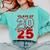 Class Of 2025 Senior 2025 Graduation Red Raglan Baseball Tee Comfort Colors Sweatshirt Chalky Mint