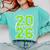 Class Of 2026 Graduation Varsity Lime Green Letters Comfort Colors Sweatshirt Chalky Mint