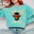 Class Of 2026 Highland Cow Senior Graduation School Pride Comfort Colors Sweatshirt Chalky Mint