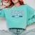 Class Of 2026 Senior 26 Coquette Bow Toile Preppy Graduation Comfort Colors Sweatshirt Chalky Mint