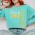 Class Of 2026 Senior 26 High School Graduation -Gold Comfort Colors Sweatshirt Chalky Mint