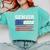 Class Of 2026 Senior Back To School American Flag Graduation Comfort Colors Sweatshirt Chalky Mint
